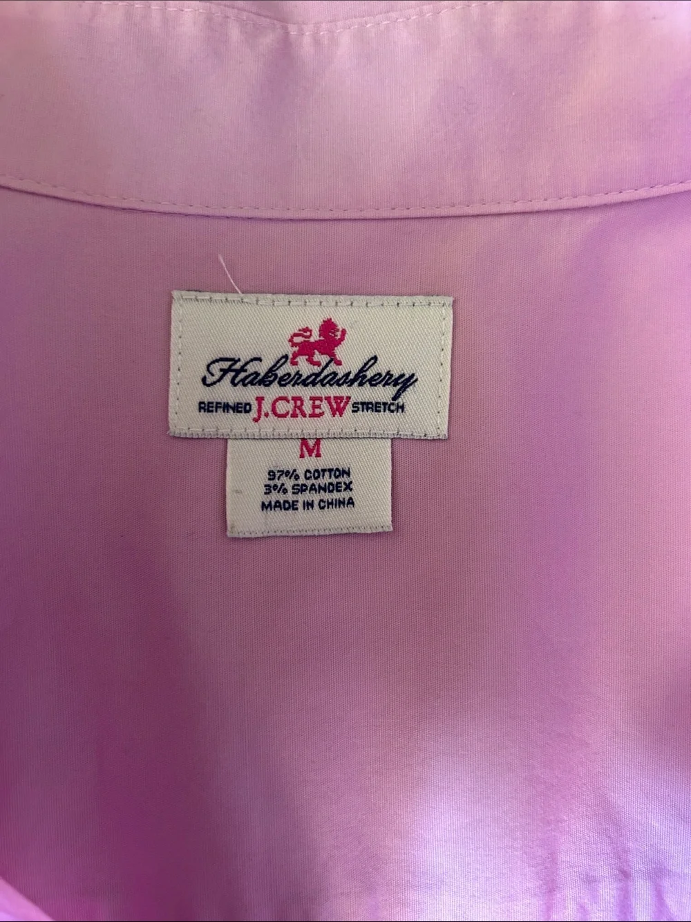 Haberdashery Classic Button-Down Shirt in Light Pink